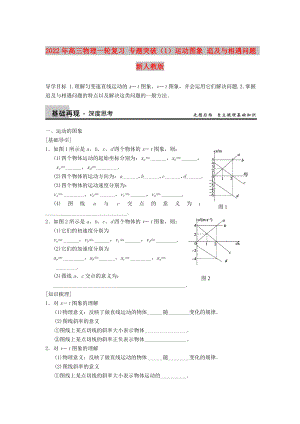 2022年高三物理一輪復(fù)習(xí) 專(zhuān)題突破（1）運(yùn)動(dòng)圖象 追及與相遇問(wèn)題 新人教版