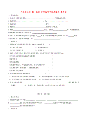 八年級(jí)化學(xué) 第一單元 化學(xué)改變了世界課件 魯教版