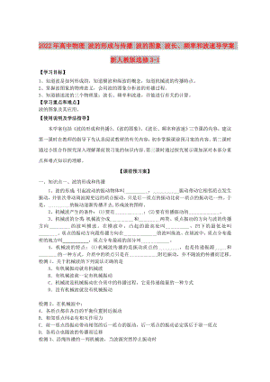 2022年高中物理 波的形成與傳播 波的圖象 波長、頻率和波速導(dǎo)學(xué)案 新人教版選修3-1