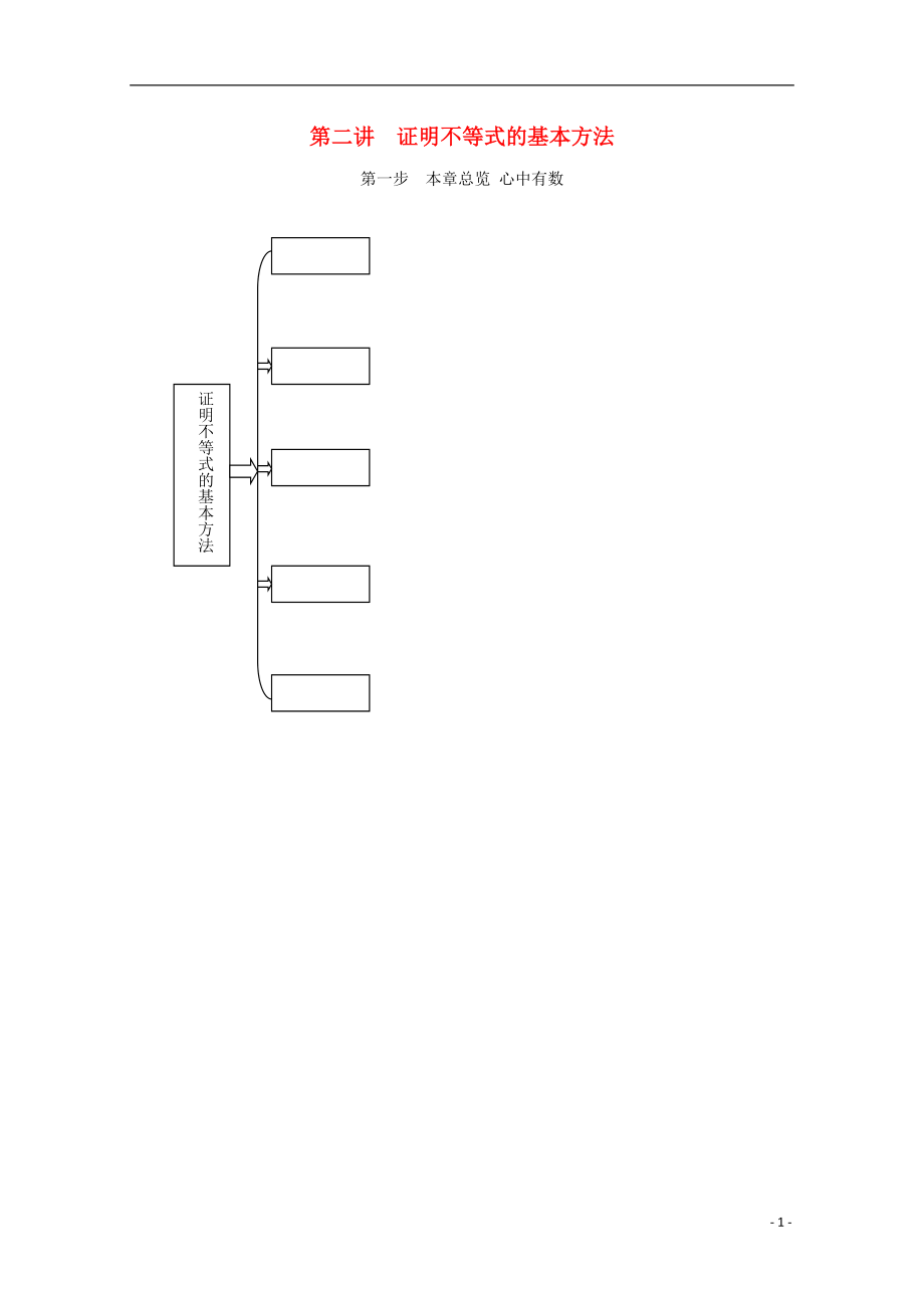 湖北省宜昌市高中数学 第二讲 不等式的证明学案（无答案）新人教A版选修4-5_第1页