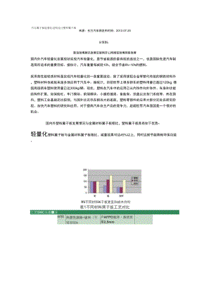 汽車翼子板輕量化結(jié)構(gòu)設(shè)計(jì)