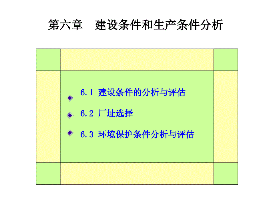 第六章 建设条件和生产条件分析_第1页