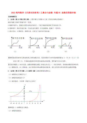 2022高考數(shù)學(xué)《從課本到高考》之集合與函數(shù) 專題05 函數(shù)的圖像學(xué)案