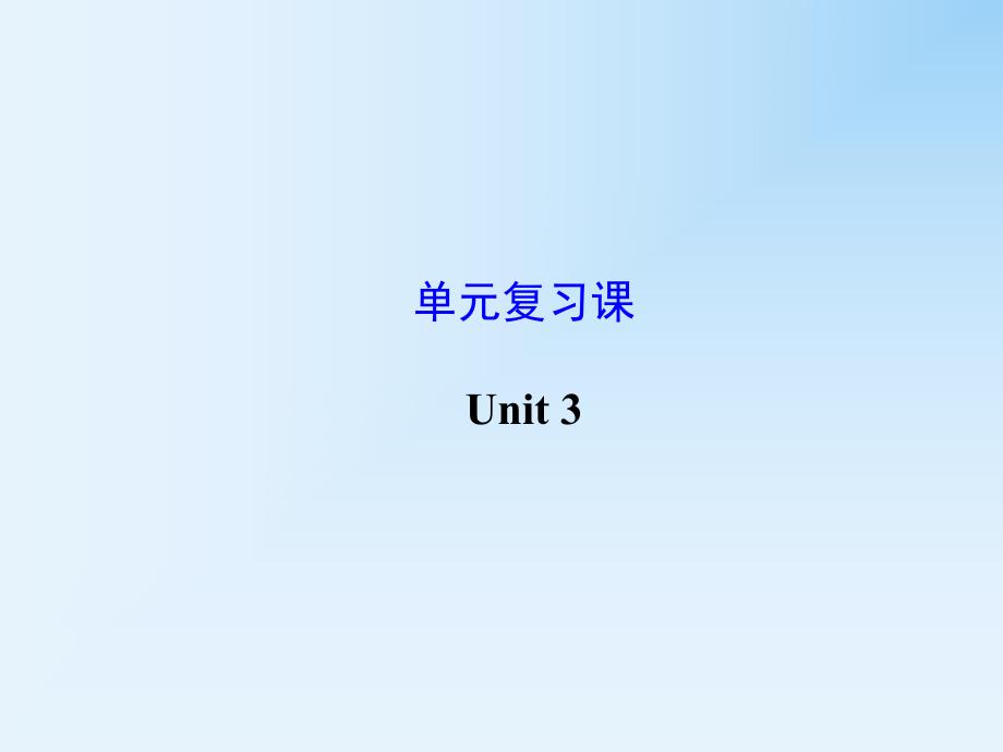 2014年新版九年级英语Unit3复习课件_第1页