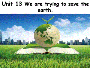 人教版九年级英语Unit-13-We-are-trying-to-save-the-earth.SectionA-1a-1c-ppt课件