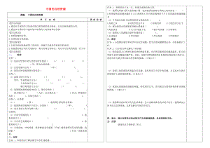 八年級地理上冊 第三章 中國的自然資源復習學案（無答案） 新人教版（通用）