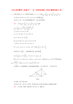 2022高考數(shù)學(xué)二輪復(fù)習(xí)”一本“培養(yǎng)優(yōu)選練 中檔大題規(guī)范練2 理