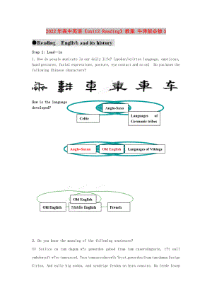 2022年高中英語《unit2 Reading》教案 牛津版必修3