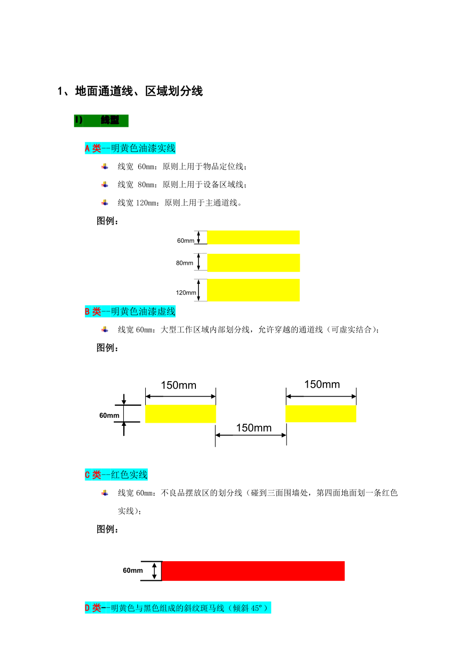 工厂现场划线及标识管理要求_第1页