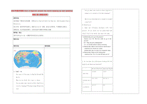 2022年高中英語 Unit 2 English around the world warming up and speaking教案 新人教版必修1