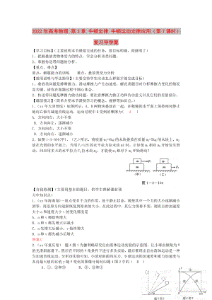 2022年高考物理 第3章 牛頓定律 牛頓運(yùn)動(dòng)定律應(yīng)用（第7課時(shí)）復(fù)習(xí)導(dǎo)學(xué)案