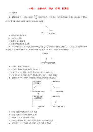 【中考命題研究】（貴陽專版）2020中考化學 課時精練 專題一 坐標曲線、圖表、框圖、標簽題（無答案）