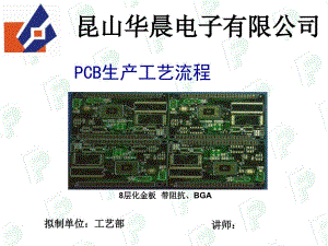 某电子公司PCB生产工艺流程