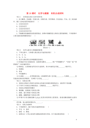 2018屆中考化學(xué)專題復(fù)習(xí) 第16課時(shí) 化學(xué)與健康 有機(jī)合成材料練習(xí) 新人教版