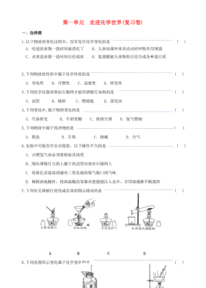 九年級(jí)化學(xué) 走進(jìn)化學(xué)世界同步練習(xí)（無答案） 人教新課標(biāo)版（通用）