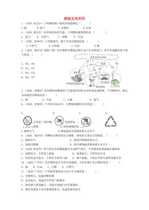 四川省攀枝花市第五初級中學2020年中考化學試題匯編 燃燒及其利用（無答案） 新人教版