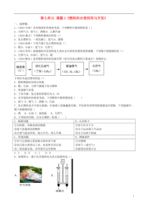 2018年九年級化學(xué)上冊 第七單元 課題2《燃料的合理利用與開發(fā)》基礎(chǔ)練習(xí)（無答案）（新版）新人教版