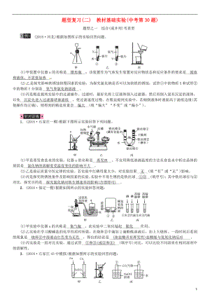 （河北專版）2019年中考化學(xué)復(fù)習(xí) 題型復(fù)習(xí)（二）教材基礎(chǔ)實(shí)驗(yàn)題練習(xí)