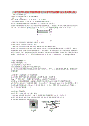 （浙江專用）2022年高考物理大二輪復(fù)習(xí)優(yōu)選習(xí)題 加試選擇題小卷9