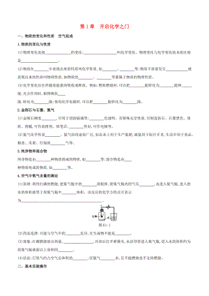 （淮安專版）2020中考化學(xué)復(fù)習(xí)方案 第01章 開啟化學(xué)之門（回歸教材）試題