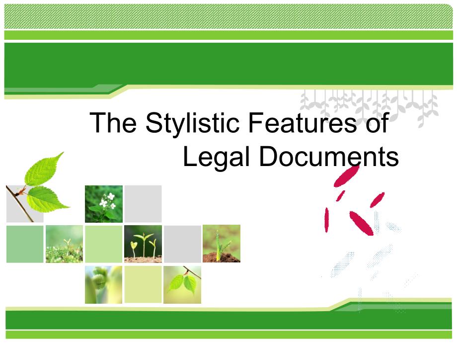 The-Stylistic-Features-of-legal-documents1_第1页
