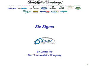 某汽车培训材料——6SIGMA推行（英文PPT54页）