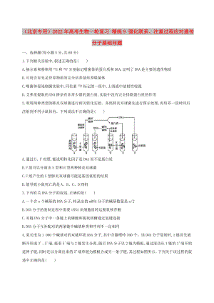 （北京專用）2022年高考生物一輪復(fù)習(xí) 精練9 強(qiáng)化聯(lián)系、注重過程應(yīng)對遺傳分子基礎(chǔ)問題