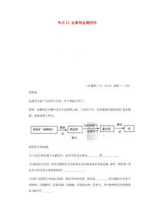 2020年中考化學真題分類匯編 2 我們身邊的物質(zhì) 考點12 金屬和金屬材料 2 具體金屬 鎂（無答案）