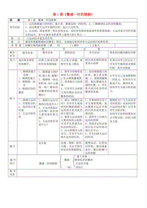 吉林省通化市外國語中學(xué)七年級(jí)歷史下冊(cè) 第1課 繁榮一時(shí)的隋朝導(dǎo)學(xué)案（無答案） 新人教版