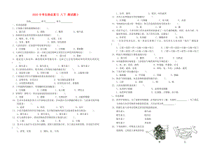 2020中考生物總復(fù)習(xí) 八下 測試題3（無答案） 北師大版