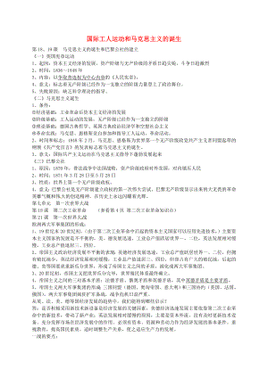 河南省淮陽(yáng)縣西城中學(xué)九年級(jí)歷史上冊(cè) 第18-19課 馬克思主義的誕生和巴黎公社的建立知識(shí)點(diǎn)總結(jié) 中華書(shū)局版