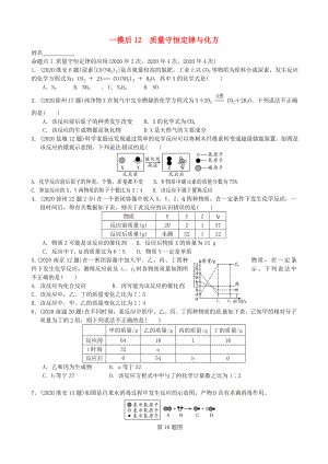 江蘇省溧水縣孔鎮(zhèn)中學(xué)2020屆中考化學(xué) 一模后專題練習(xí)12 質(zhì)量守恒定律與化方（無答案）