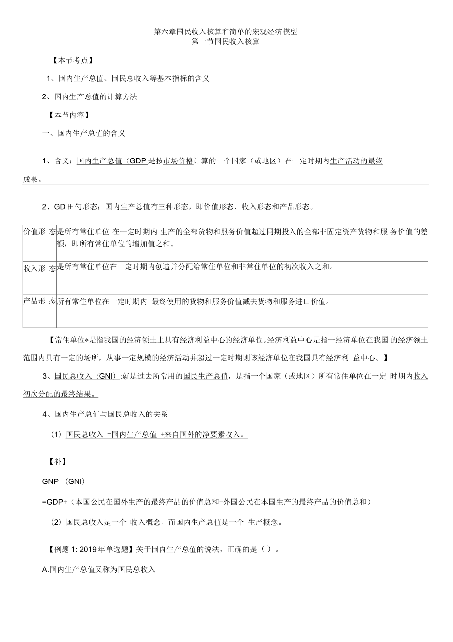 2019中级经济师课程讲义经济基础知识第6章共13页_第1页