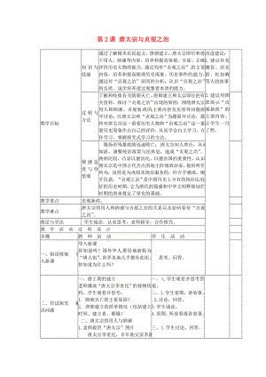 江蘇省興化市昭陽(yáng)湖初級(jí)中學(xué)七年級(jí)歷史下冊(cè) 第2課 唐太宗與貞觀之治教案 北師大版