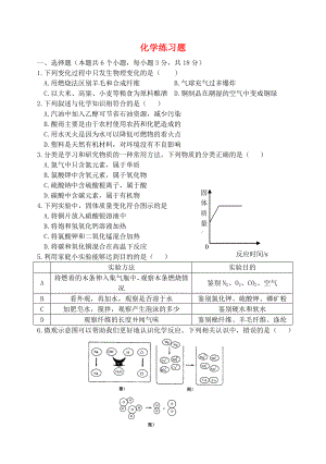 湖北省孝感市孝南區(qū)肖港初級中學2020屆九年級化學上冊 練習題（二）（無答案） 新人教版