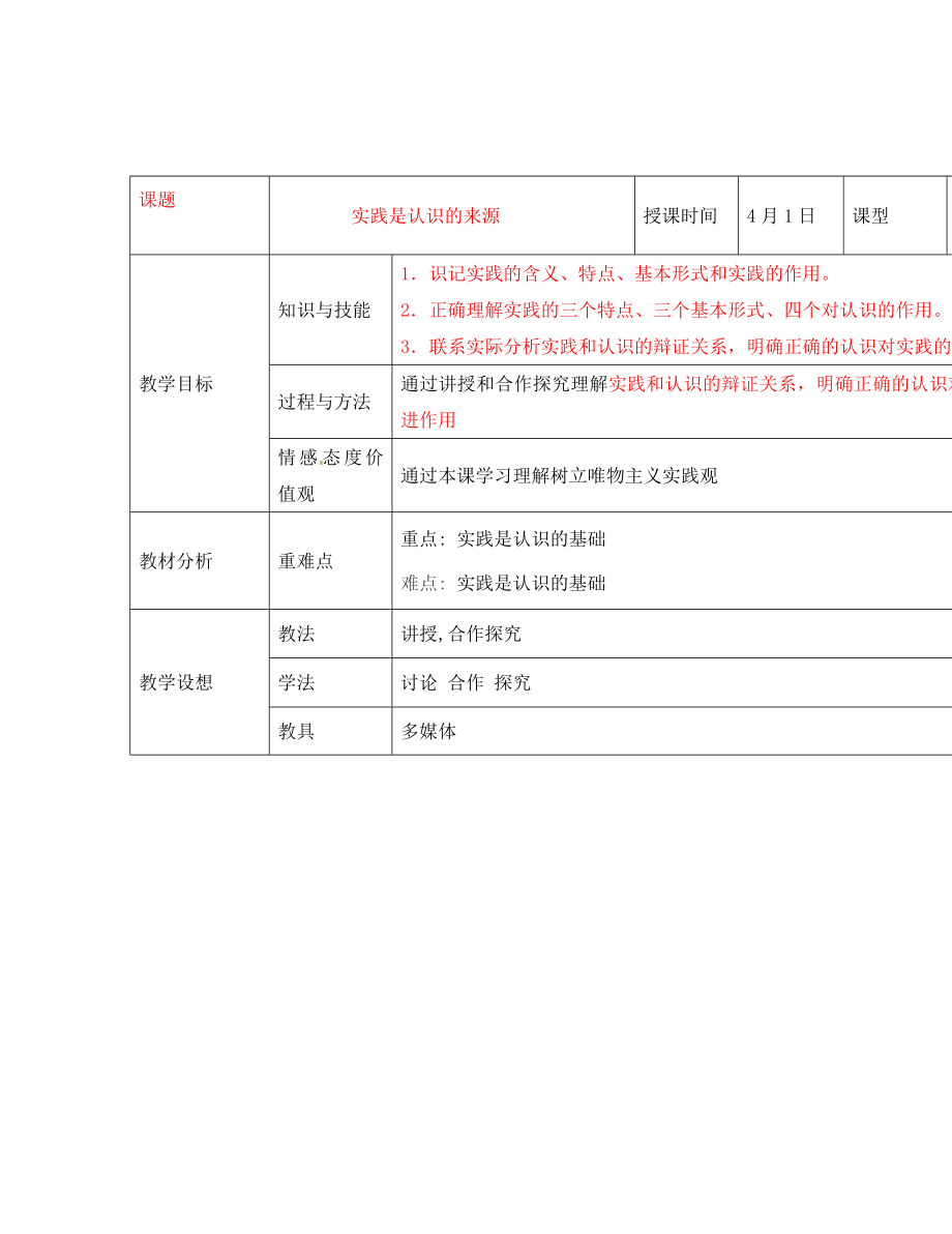 甘肅省慶陽市寧縣第五中學高中政治第二單元第六課第一框人的認識從何而來導學案新人教版必修4_第1頁