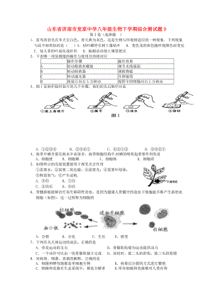 山东省济南市党家中学八年级生物下学期综合测试题9（无答案） 济南版