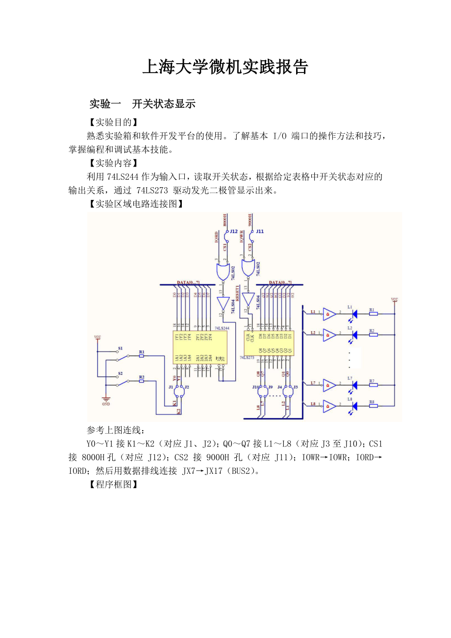 上海大学微机实践报告_第1页
