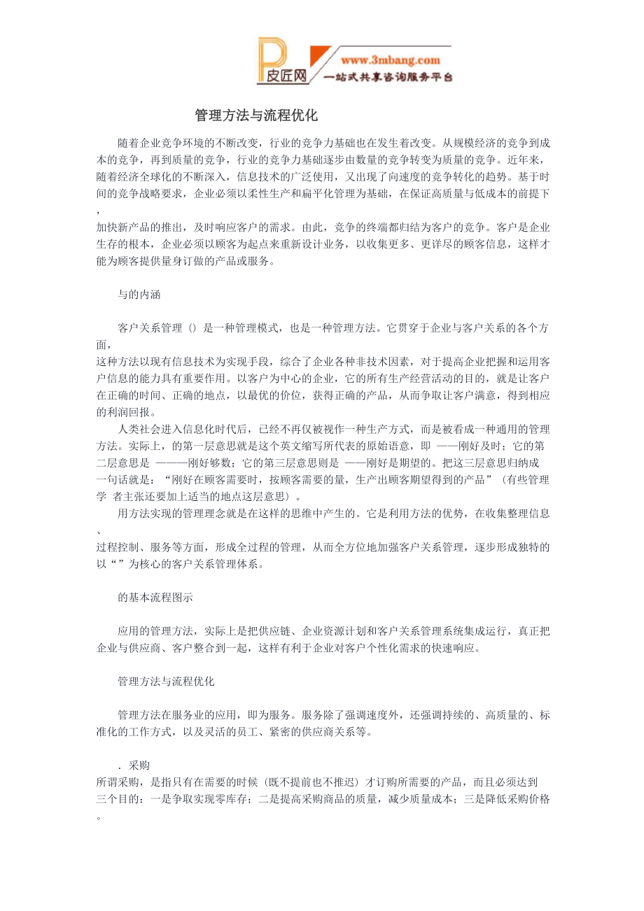 JIT管理方法与CRM流程优化_第1页