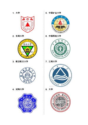 江苏各大学校徽