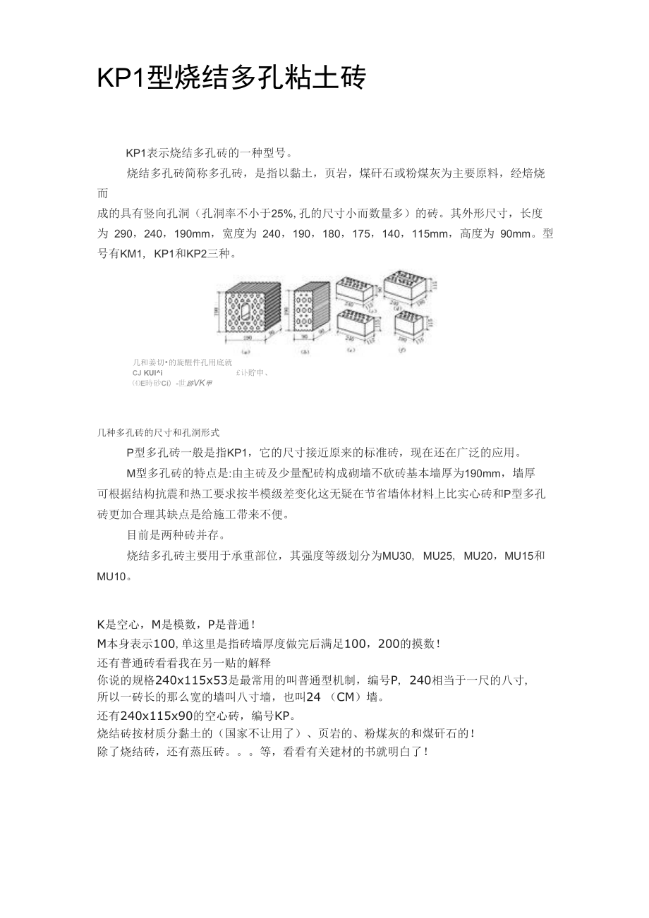 KP1型烧结多孔粘土砖_第1页