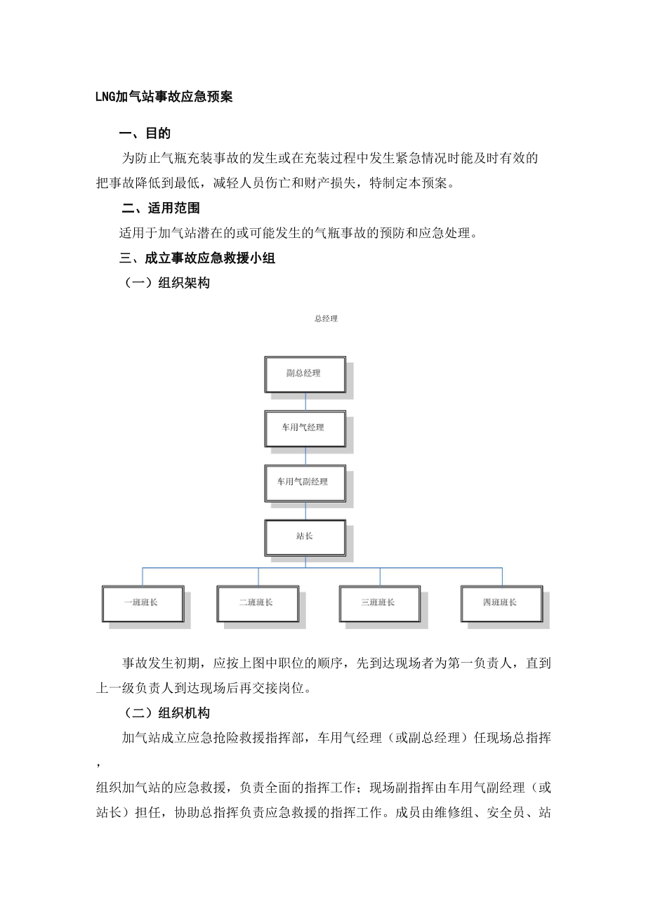 LNG加气站事故应急预案_第1页