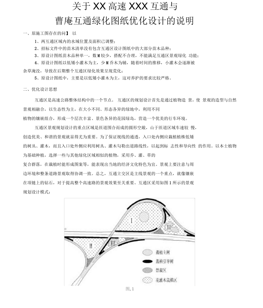 高速公路互通立交景观设计说明_第1页