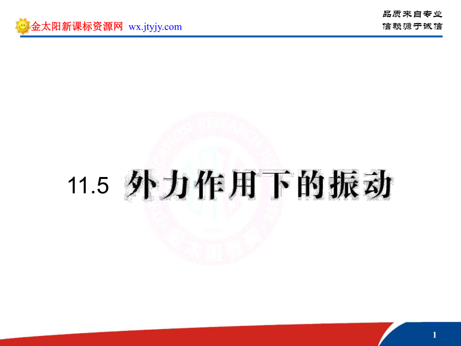 [理化生]115 外力作用下的振動(dòng) 4人教版選修課件_第1頁