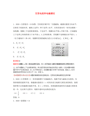 2020高考物理 月刊專版 專題09 交變電流和電磁感應(yīng)高考在線1