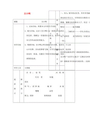 江西省吉安縣鳳凰中學(xué)七年級(jí)語文下冊(cè) 丑小鴨導(dǎo)學(xué)案1（無答案） 新人教版