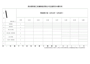 施工進度計劃