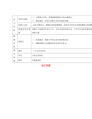 甘肅省寧縣第五中學八年級語文下冊 8 短文兩篇導學案（無答案） 新人教版