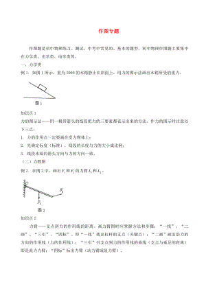 2020年中考物理 作圖專題（無答案） 新人教版