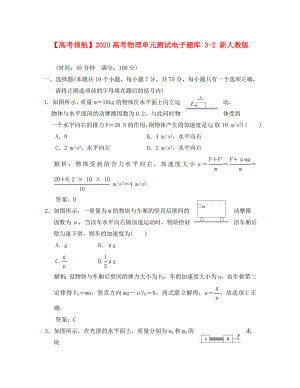 【】2020高考物理單元測(cè)試電子題庫(kù) 3-2 新人教版